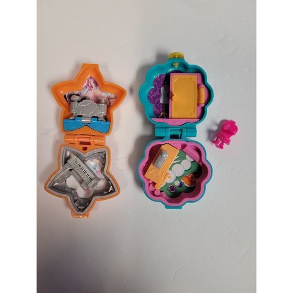 Polly Pocket Tiny World Fiercely Fab & Star Shaped Stage Playset NO DOLLS Mattel - Picture 2 of 5